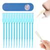 Manual Nasal Hair Trimmer for Men and Women, Hygienic, Blue, 12-Pack view 1