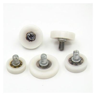 HEXHUASR 5-Piece Document Drawer Bearing Pulley Cabinet Moving Door Plastic Positioning Roller Wheel (MD 22 mm)