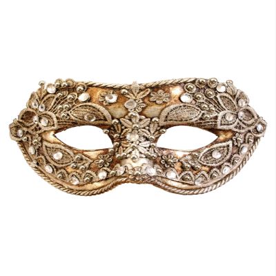 Maskworld Colombina Macrame Argento – Venetian Mask – Traditionally Handmade – Carnevale di Venezia