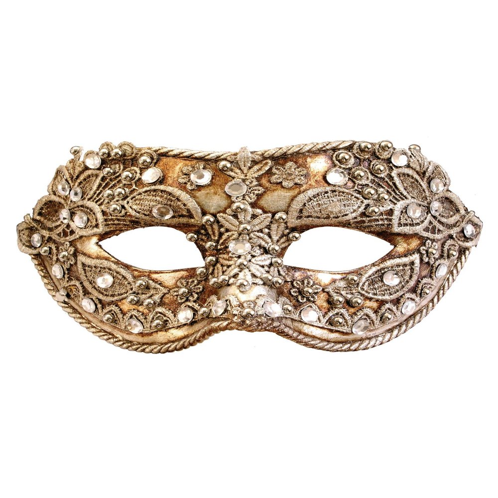 Maskworld Colombina Macrame Argento – Venetian Mask – Traditionally Handmade – Carnevale di Venezia