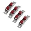HEXHUASR 4-Piece Stainless Steel TR80 Window Nylon Groove Pulley Sliding Roller Set view 1