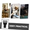 2-Piece Hair Dryer Comb Attachments, Black ABS view 4