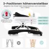 DREAMADE Baby Walker, Foldable, 3 Adjustable Heights, Removable Play Tray and Seat, Up to 12 kg, Black view 3