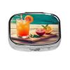 Juice On The Wooden Board Print Pill Organizer view 1