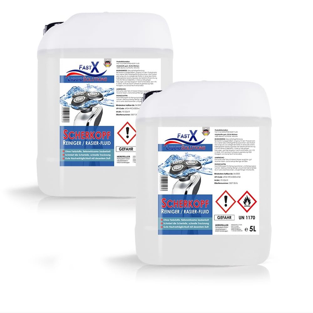 Shaver Head Cleaner, 2 x 5 L – Effective Cleaning & Care