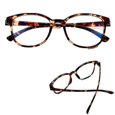 GSKFXJ Tortoiseshell Retro Reading Glasses, Classic Rectangle Blue-Light-Blocking Readers (+3.0)