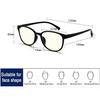 GSKFXJ Tortoiseshell Retro Reading Glasses, Classic Rectangle Blue-Light-Blocking Readers (+3.0) view 4