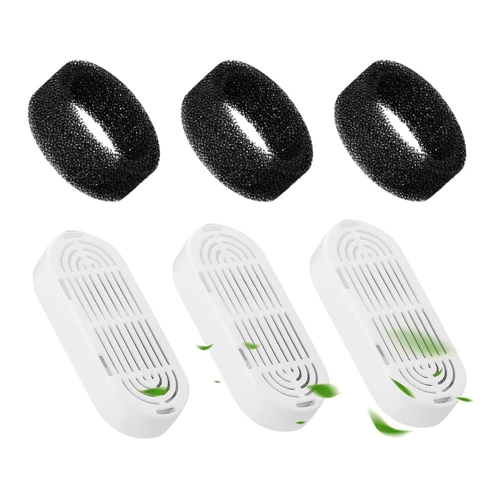 Junterone Replacement Filters for Cats: Pack of 3 + 3 Stainless Steel Filters