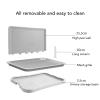 Depisuta Dog Training Potty Tray, Portable Puppy Pee Pad Holder with Wall Mount, Removable Mesh Dog Toilet, White view 3