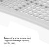 Depisuta Dog Training Potty Tray, Portable Puppy Pee Pad Holder with Wall Mount, Removable Mesh Dog Toilet, White view 4
