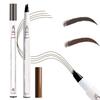 Waterproof 4-Tip Eyebrow Pencil, 2-in-1 Microblading, Light Brown + Dark Brown view 1