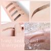 Waterproof 4-Tip Eyebrow Pencil, 2-in-1 Microblading, Light Brown + Dark Brown view 2