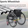 Lightweight Aluminum Travel Wheelchair, Self-Propelled, 14.9" Seat Width, Gold view 2