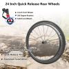 Lightweight Aluminum Travel Wheelchair, Self-Propelled, 14.9" Seat Width, Gold view 4