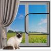 Yuly Custom-Size Cat Window Safety Net with Double Zipper view 1
