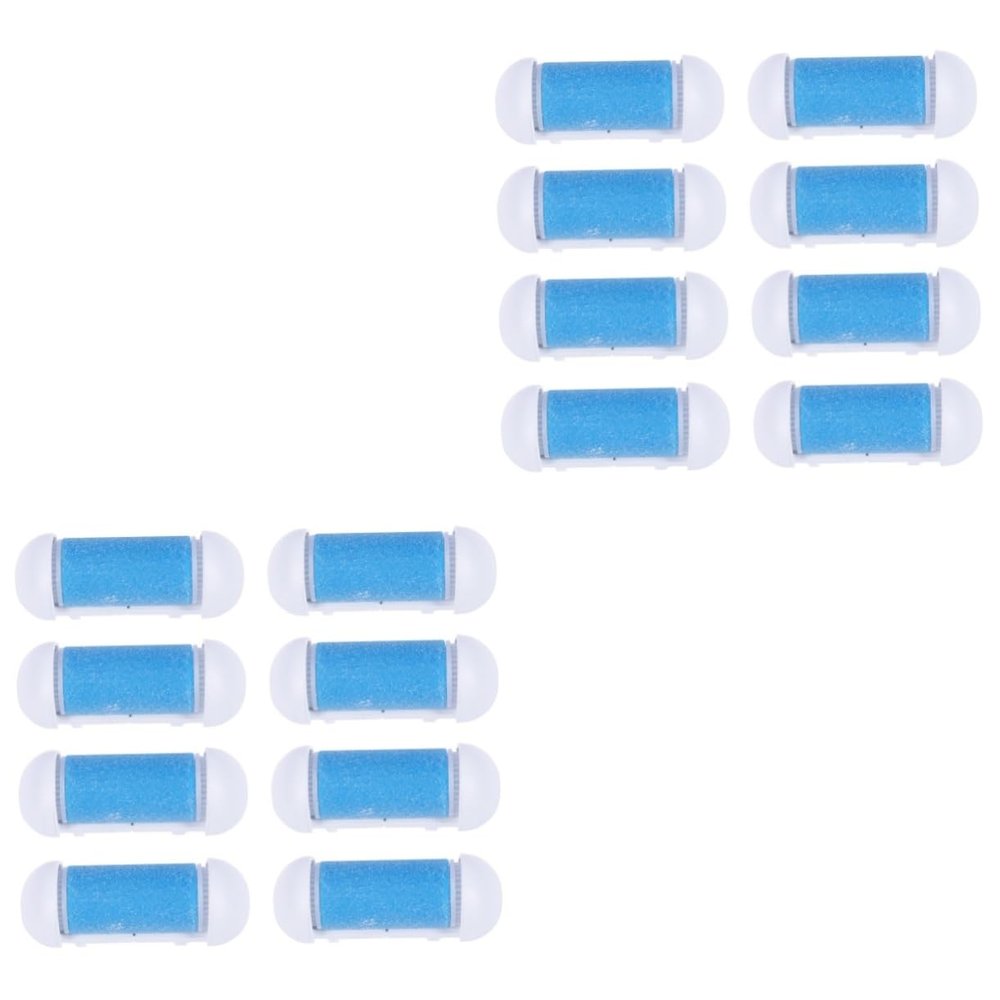 Healvian 20-Piece Replacement Rollers for Electric Foot Care Devices, Ergonomic, Waterproof and Safe