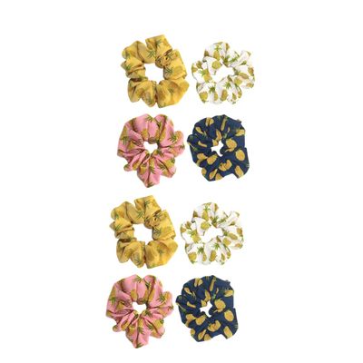 FRCOLOR 24-Piece Pineapple Pattern Hair Ties, Soft Scrunchies for Women’s Hair Accessories for Parties, Weddings, and Everyday Use