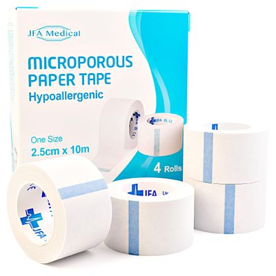 JFA Medical Microporous Fixation Tape 2.5 cm x 10 m, 4 Rolls