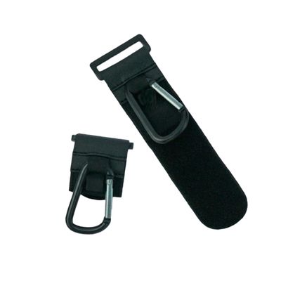 2-Piece Leather and Metal Stroller Hooks for Bags