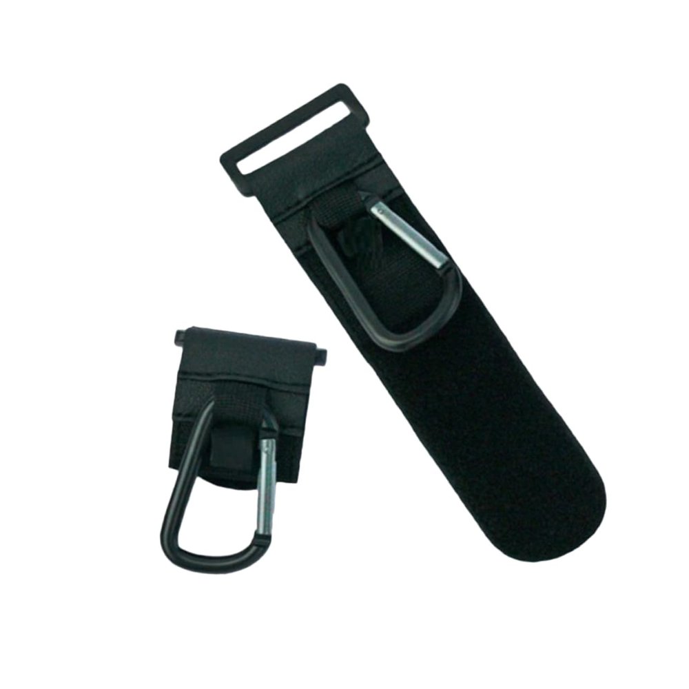2-Piece Leather and Metal Stroller Hooks for Bags