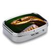 Cobra Pill Organizer with Mirror, 2 Compartments, Portable Metal view 4