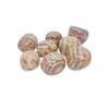 Aragonite Tumbled Stone | Brown, Beige & Yellow | Polished Palmstone | 100 g view 2