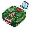 Period Kit Pouch for Girls and Women, Green Winter Pattern view 1