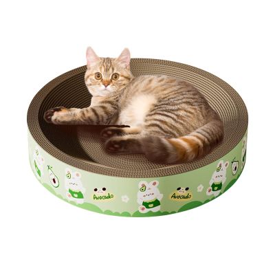 Round Cardboard Cat Scratcher Lounge, Medium