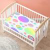 Hiseng Baby Fitted Sheet for Round and Square Mattresses, Rainbow, 80 x 160 cm view 2