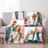 Rainsar Personalized Photo Blanket, 75 x 100 cm, Customizable Cozy Blanket view 3