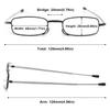 ABETOS Mini Folding Reading Glasses, Metal Blue-Light Blocking, Gray, +1.5 view 2