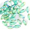 JKDSAO 100-Piece Glitter Horse-Eye Nail Art Embellishments, Topaz, 5 x 10 mm view 3
