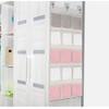 LXYDPZ Wall-Mounted Storage Bag, Large Oxford Fabric, White view 2