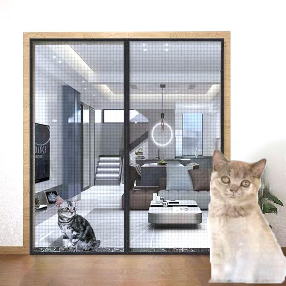 tylxayoxa Pet-Safe Screen Door with Zipper, 130 x 220 cm