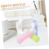 Beatifufu 4-Piece Silicone Travel Bottles, Empty Cosmetic and Shampoo Dispensers, Blue, Green and White view 2