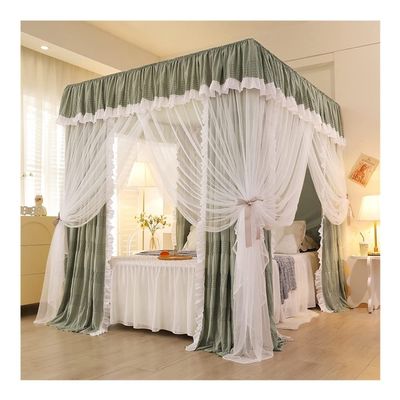 Bed Canopy Mosquito Net with Mesh and Shade Fabric, Decorative Bed Curtain for Princess Bedrooms (Color: Style 3; Size: 1.8 x 2.2 x 2 m)