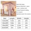 Bedspread Mosquito Net Bed Canopy for the Bedroom, Bedroom Canopy for Boys and Girls, Four-Season Universal Dustproof Bed Curtain (C view 2