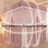 Bedspread Mosquito Net Bed Canopy for the Bedroom, Bedroom Canopy for Boys and Girls, Four-Season Universal Dustproof Bed Curtain (C view 3