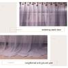 Mosquito Net Bed Canopy, Retractable U-Shaped Floor-Standing, Three-Opening, with Sturdy Stainless Steel Frame view 4