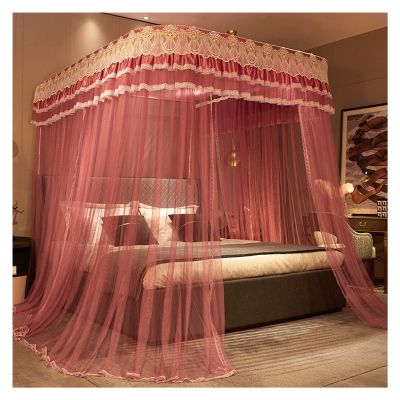 Girls' Bed Canopy Mosquito Net, Princess Style, Lace Curtain