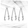 BESPORTBLE Stainless Steel Chain Dog Leashes, 360° Swivel Clips, 3-Pack for 2 Dogs view 3