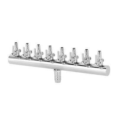 Beufee Aquarium Air Distributor, Stainless Steel, 8-Way Splitter