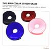 Happyyami 5-Piece Bird Neck Protector Cones for Parrots, Breathable Protective Collars Against Feather Plucking, Easy to Put On, for Injured Birds, Bright Colors, Durable view 4