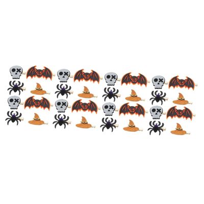 FOMIYES 16 Pairs Halloween Hair Clips, Gothic Iron Alligator Clips