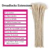 Huarisi #613 Blonde Human Hair Dreadlock Extensions, 20 Strands, 12 in view 3