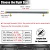 Indoor Stair Handrail, Transparent Acrylic, 1–6 m, Non-Slip, Black, Complete Set (Color: Gold, Size: 350 cm/11.5 ft) view 4