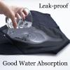Women's Cotton Incontinence Underwear, High-Waisted Leakproof Period Panties, Washable and Reusable, M, Black view 2