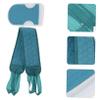 2 Blue Shower Gloves with Plant Fiber and Sponge view 4