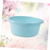 WOONEKY 2-Piece Large Plastic Wash Basins, Nordic Blue view 2