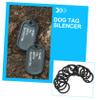 Silicone ID Tag Holder Rings for Noise Reduction, 15-Pack view 3